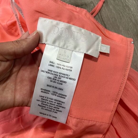 David’s Bridal Chiffon Mini Dress Size 8 - Picture 6 of 13